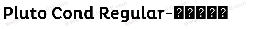 Pluto Cond Regular字体转换